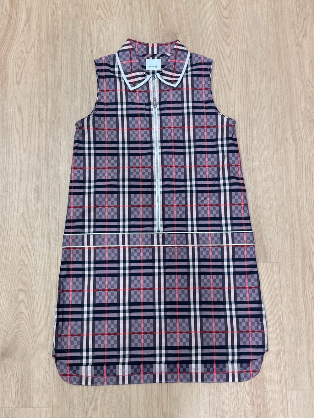 Burberry Plaid Shift Dress Size 00 / XS